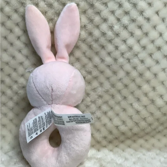 George Pink Bunny Rattle - Picture 4 of 6